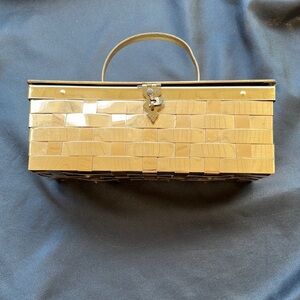 Vtg 50s/60s Dorset Rex Fifth Avenue Box Purse~Handbag~Gold Tone~Metal Weave~READ